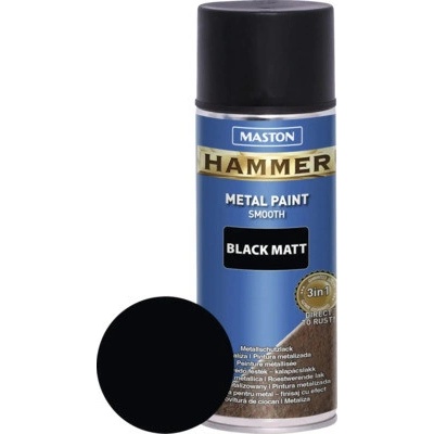 Maston Ochranná farba na kov v spreji Hammer čierna 400 ml