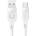 USAMS Кабел от USB-A към USB-C 1, 2 м, бял SJ568USB02 (SJ568USB02)