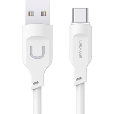 USAMS Кабел от USB-A към USB-C 1, 2 м, бял SJ568USB02 (SJ568USB02)