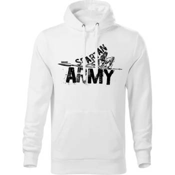 Image 1 of DRAGOWA мъжки суитшърт с качулка Набис, бял, 320г/м2 (8447)