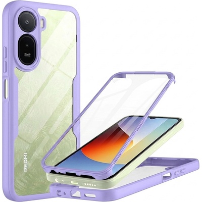 Techsuit Калъф за Xiaomi Redmi A7 Pro 4G - ColorVerse 360 Series + протектор - Techsuit - Лилав