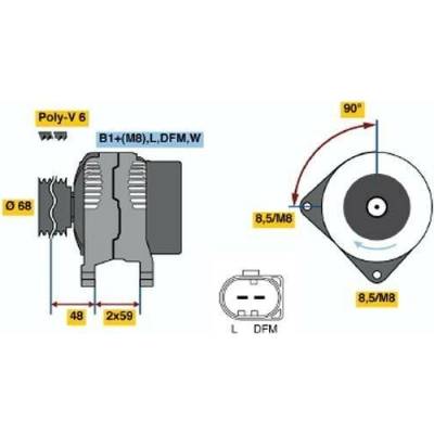 generátor BOSCH 0 986 041 900