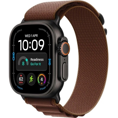 Apple Watch Ultra 4 49 mm Black Titanium Case with Burgundy Alpine Loop S MJC04QC/A