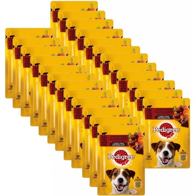 Pedigree s hovězím a jehněčím ve šťávě 24 x 100 g