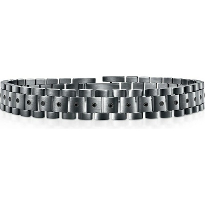SAVICKI Náramok striebro s čiernym diamantom 21 cm - B-B-B0552-02488-925-B