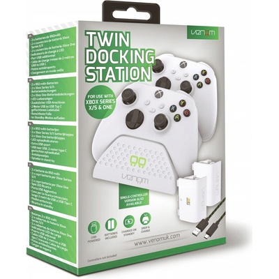 VENOM VS2871 Xbox Series S/X & One White Twin Docking Station + 2 baterie – Zboží Živě