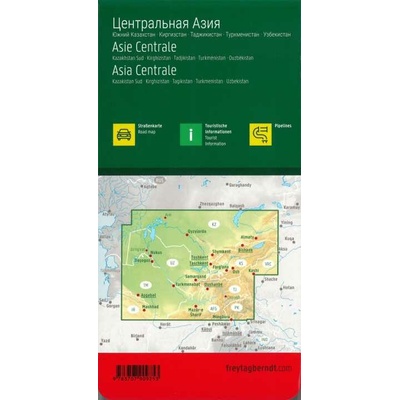 mapa Central Asia 1:1,5 mil.