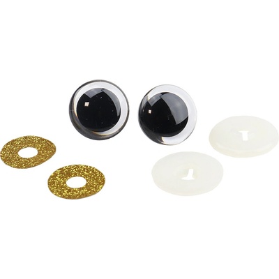 Pro Háčkování Oči bezpečnostní třpytivé zlaté 2. JAKOST, 23 mm