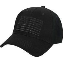 Čiapka Rothco baseball US velcro vlajka čierna