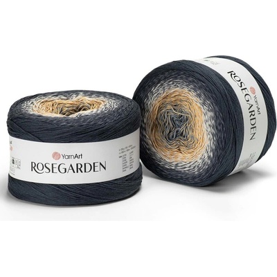 Yarn Art Rosegarden 323 světle šedá, okrová, béžová, šedá, tmavě šedá