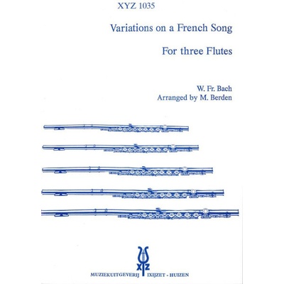 Variations On A French Song pre 3 priečne flauty