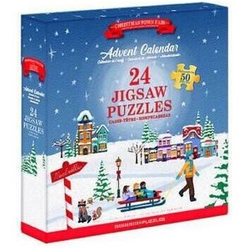 EUROGRAPHICS Puzzle Adventný kalendár: Vianočný jarmok 24x50 dielikov