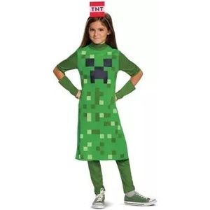 Disguise Minecraft: Костюм за момиче Creeper - размер M
