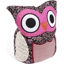 Albi Hooty sova patchwork růžová