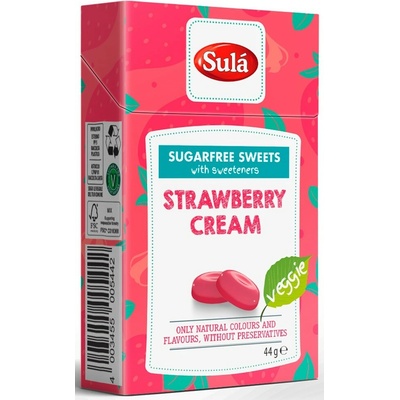 Šula Cukríky bez cukru jahoda a smotana 44 g