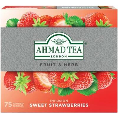 Ahmad tea ovocný čaj Sladká jahoda 75 x 1,8 g