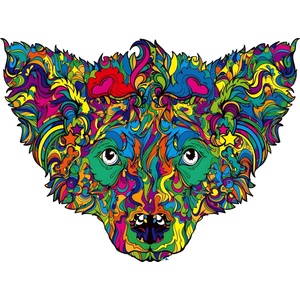 HARAHU Дървен пъзел - Poodle / M KP21949