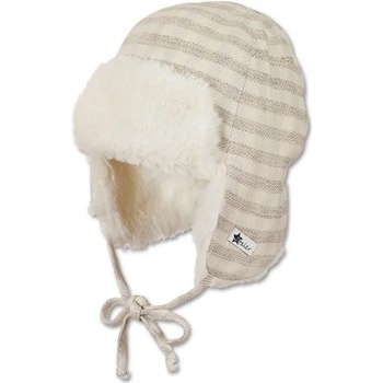 Image 1 of Sterntaler Детска шапка ушанка Sterntaler - 47 cm, 9-12 месеца, бежова (4401921-921)