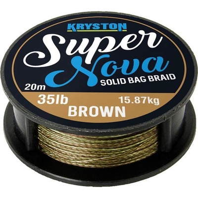 Kryston Pletená šňůrka Super Nova Brown písková 20m 35 libier