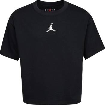 Air Jordan Детска тениска Air Jordan Jumpman Cropped T-Shirt Junior Girls - Black/White SL