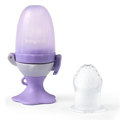 BabyOno dudlík silikon na krmení Flower violet