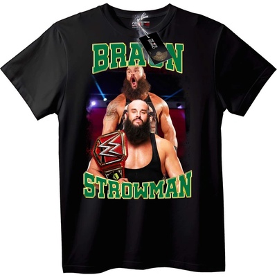NOONEBRAND Тениска Braun Strowman WWE Шампион - L, White