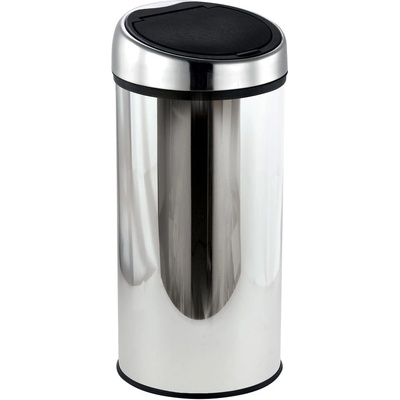 MSV Стоманено кошче за боклук отваряне с докосване в блестящо сребрист цвят 30 l - MSV (100930)