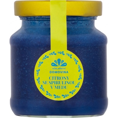 Včelařství Domovina Med s citrónmi a spirulinou 180 g