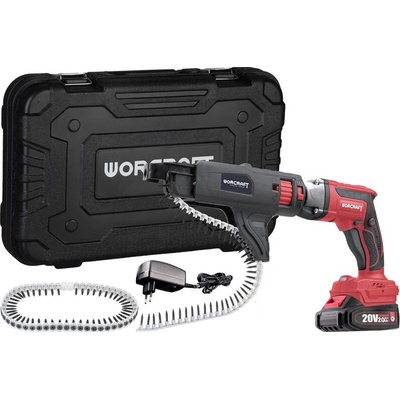 Skrutkovač Worcraft CDIS-S20LiBM ShareSYS, na sadrokartón, 20V, Li-ion, bezuhlíkový, SET v kufríku