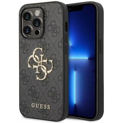 GUESS GUHCP15L4GMGGR iPhone 15 Pro 6, 1" сив твърд калъф 4G Big Metal Logo (GUHCP15L4GMGGR)