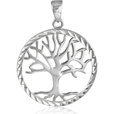 Gemmax Zlatý přívěsek Strom života z bílého zlata GLPWN 29301