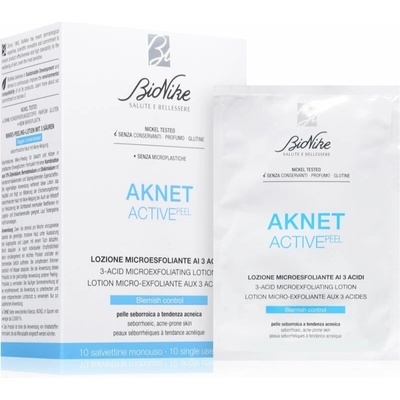 BioNike Aknet ACTIVEpeel exfoliačné obrúsky na tvár 20 ks