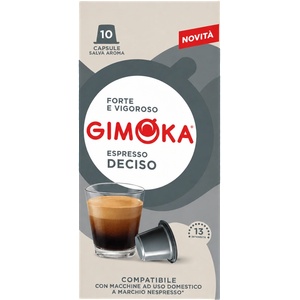 Gimoka Кафе капсули Gimoka Deciso съвместими с Nespresso, 10 бр