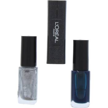 L'Oréal LOreal Paris Infallible Лак за нокти 2-в-1 MTX 030 Turquoise 2 x 5 ml