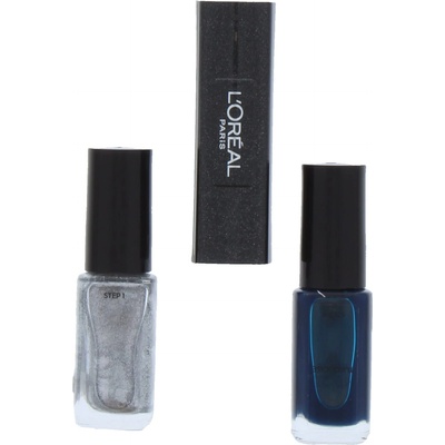 L'Oréal LOreal Paris Infallible Лак за нокти 2-в-1 MTX 030 Turquoise 2 x 5 ml