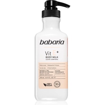 Babaria Vitamin E хидратиращо мляко за тяло за суха кожа 500ml