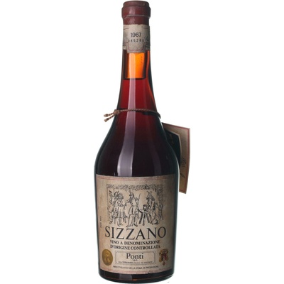 Ponti Sizzano suché červené 1967 12,5% 0,72 l (holá láhev)