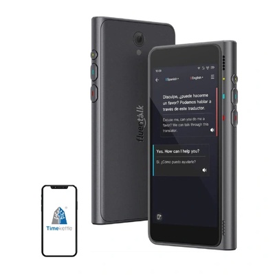 Timekettle Преводач timekettle t1, Български и офлайн превод на още 44 езика, Световен часовник, Валутни курсове в реално време, Гласови бележки, Сив (c03030002)