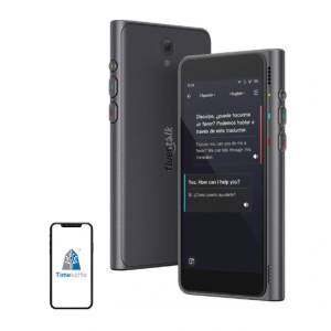 Timekettle Преводач timekettle t1, Български и офлайн превод на още 44 езика, Световен часовник, Валутни курсове в реално време, Гласови бележки, Сив (c03030002)