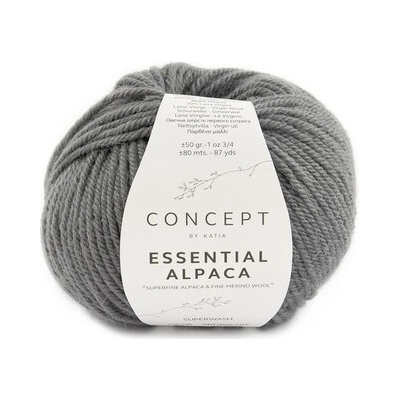 ESSENTIAL ALPACA Katia Farby ESSENTIAL ALPACA: 90 tmavá šedá