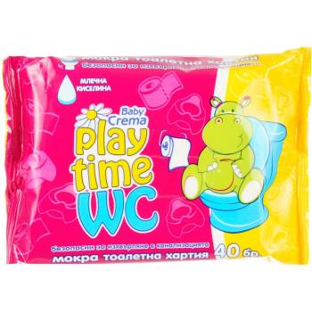 Image 1 of BABY CREMA Play time влажна тоалетна хартия-розова (plt34-9)