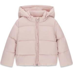 GUESS Детско розово зимно яке с качулка Guess