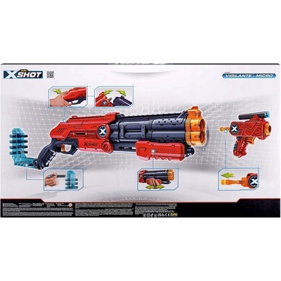 X-Shot Vystreľovacia pištoľ Excel Double Vigilante + 24 nábojov