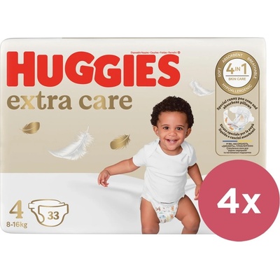 HUGGIES Extra Care 4 8-14 kg 4x 33 ks