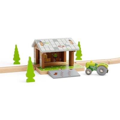 Bigjigs Rail Stodola na kolejích
