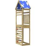 vidaXL Игрална кула Кафяво Масивна импрегнирана дървесина (3417189)