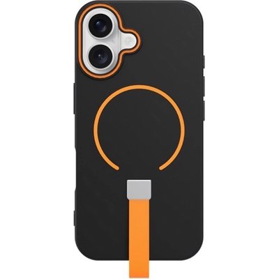 Gigapack iPhone 17 GIGAPACK Силиконов капак за телефон, микрофибърна плюшена вътрешна част, MagSafe, черен GP-177467 (GP-177467)