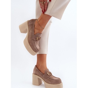 Step in style Дамски половинки на дебел ток модел 193930 Step in style
