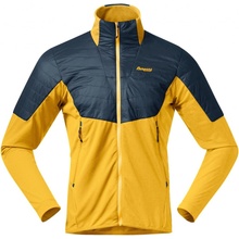 Bergans Senja Midlayer Hood Light Golden Yellow-Orion Blue