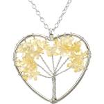 HARAHU Колие Tree Heart - Жълта KP28417